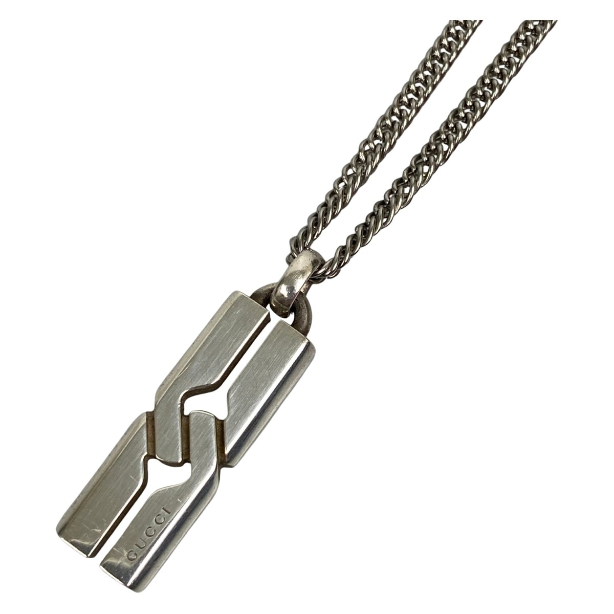 ##GUCCI グッチ ノット インフィニティ ネックレス SV925 シルバー チェーン非正規品 313466-J8400/8106