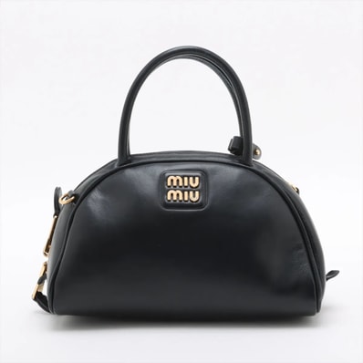 ■美品 ミュウミュウ ハンドバッグ レザー