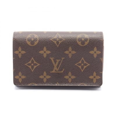 ルイ・ヴィトン LOUIS VUITTON ポルトモネ ビエ トレゾール 二つ折り財布 財布 レザー PVC モノグラム レディース ブラウン系 M61730 【中古】