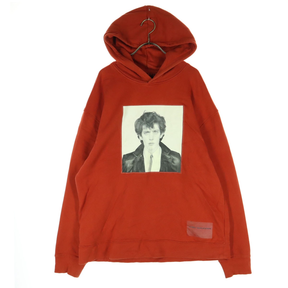 ZARA ザラ プリント 長袖 スウェットパーカー XL レッド robert MAPPLE THORPE