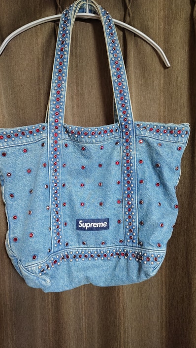 Supreme x b.b. Simon Denim Tote Bag "Washed Indigo"