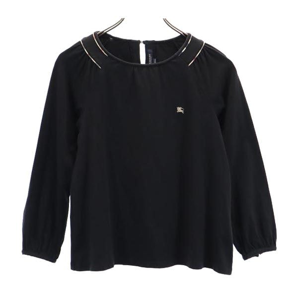 BURBERRY バーバリー 日本製 長袖 Tシャツ 130 ブラック系 ロンT