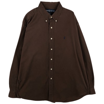 古着 ラルフローレン Ralph Lauren BLAIRE 長袖 ボタンダウンシャツ メンズXL相当/eaa605032