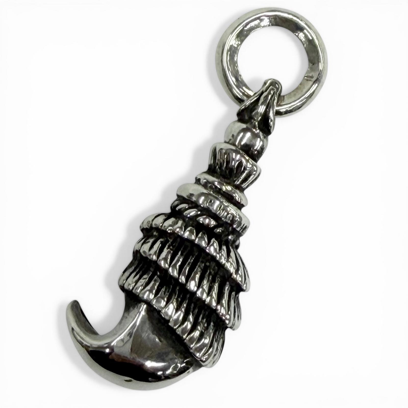 Chrome HeartsCrow Pendant Necklace Top "Silver"