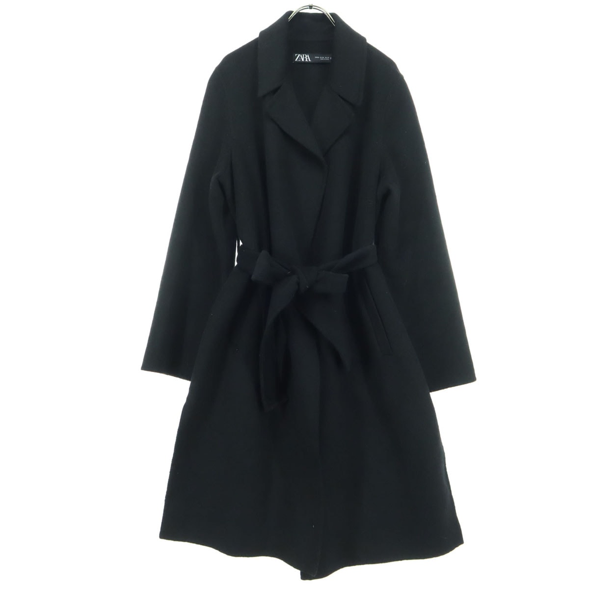 ZARA ザラ 長袖 ガウンコート XS ブラック