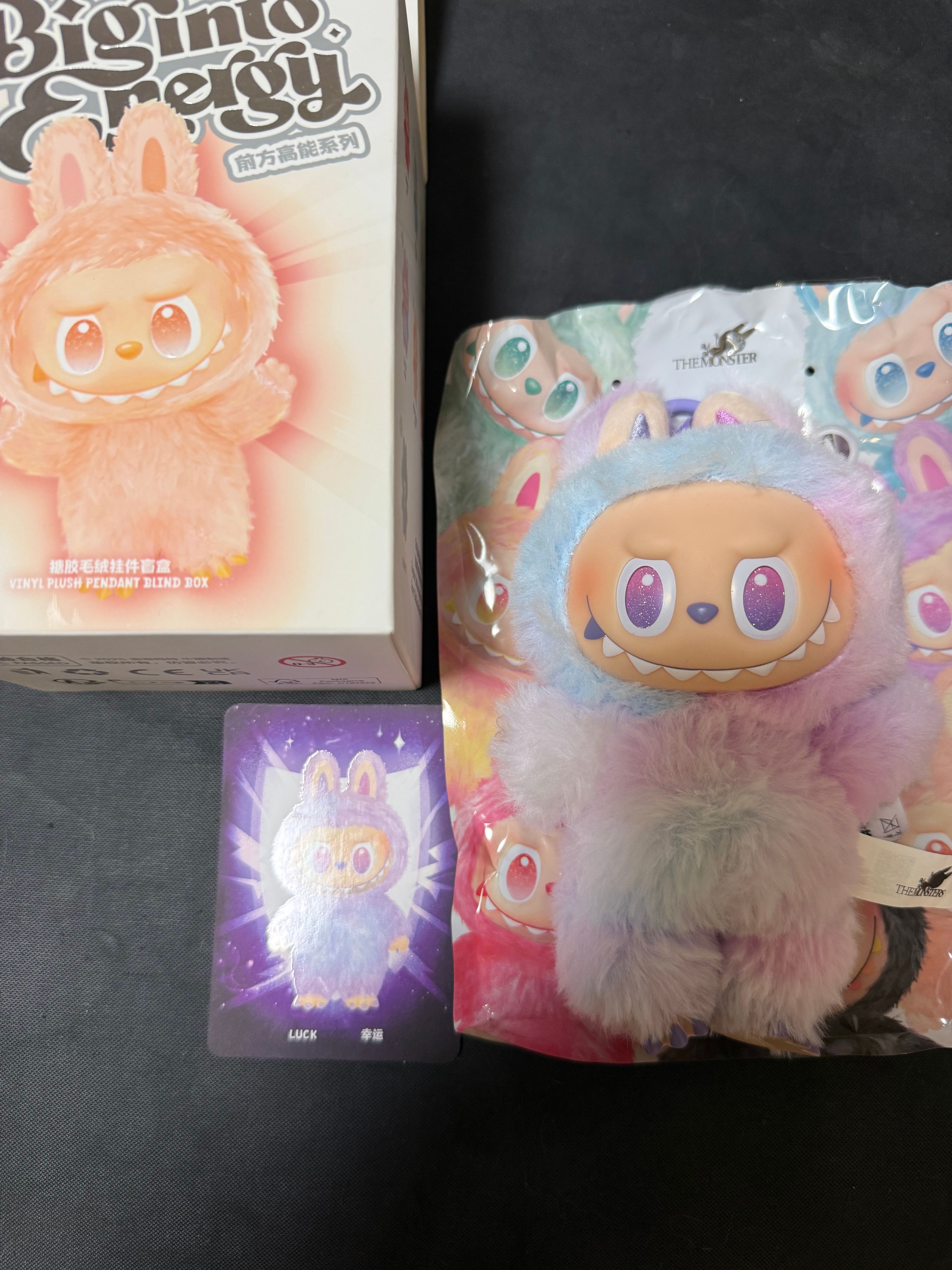POP MART THE MONSTERS (LABUBU) Big into Energy Series Plush Pendant LUCK