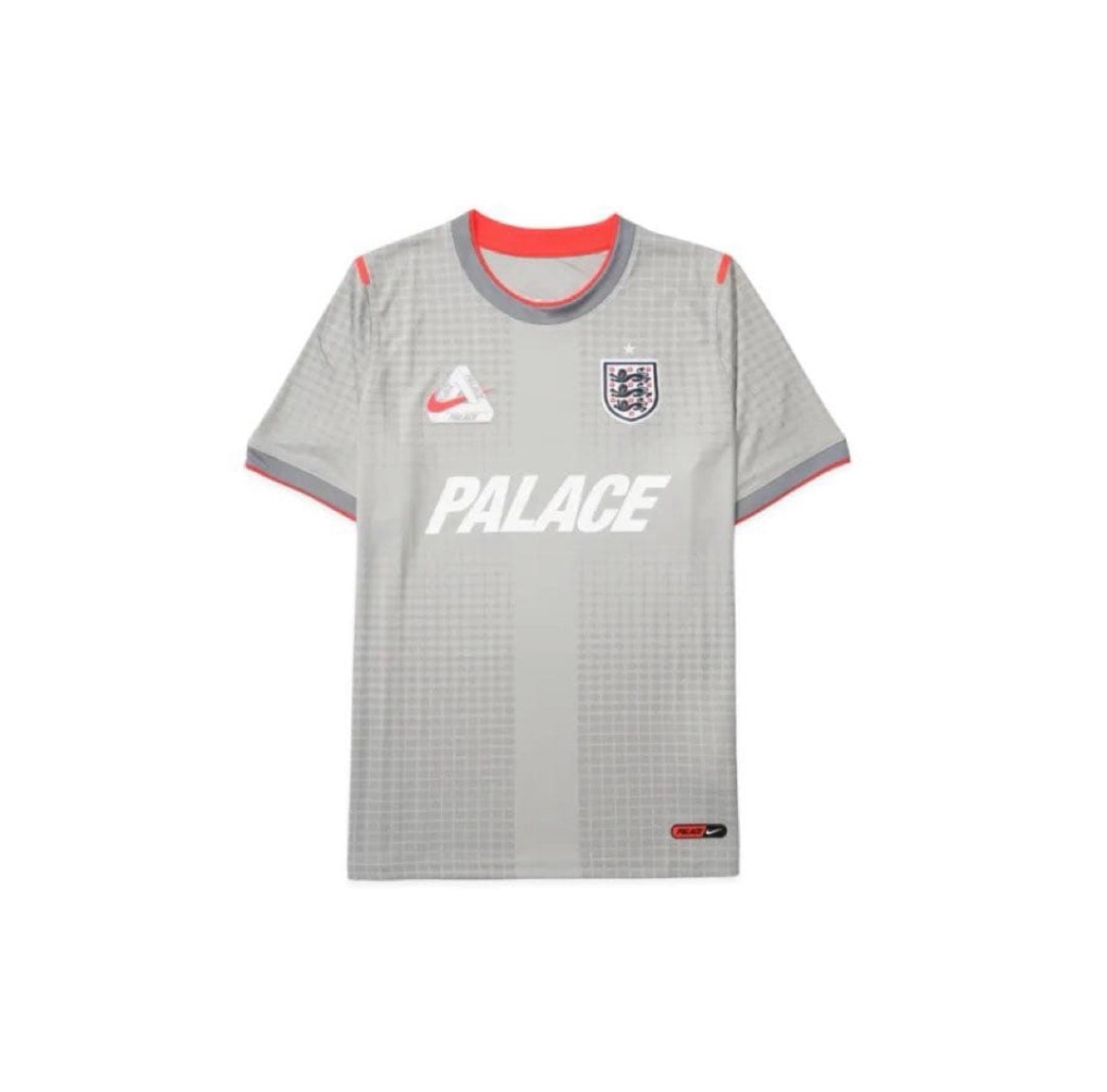 Nike x PALACE X2 World Cup Dri-Fit Academy Pro Short Sleeve Football Top England "Pewter Grey/Bright Crimson"