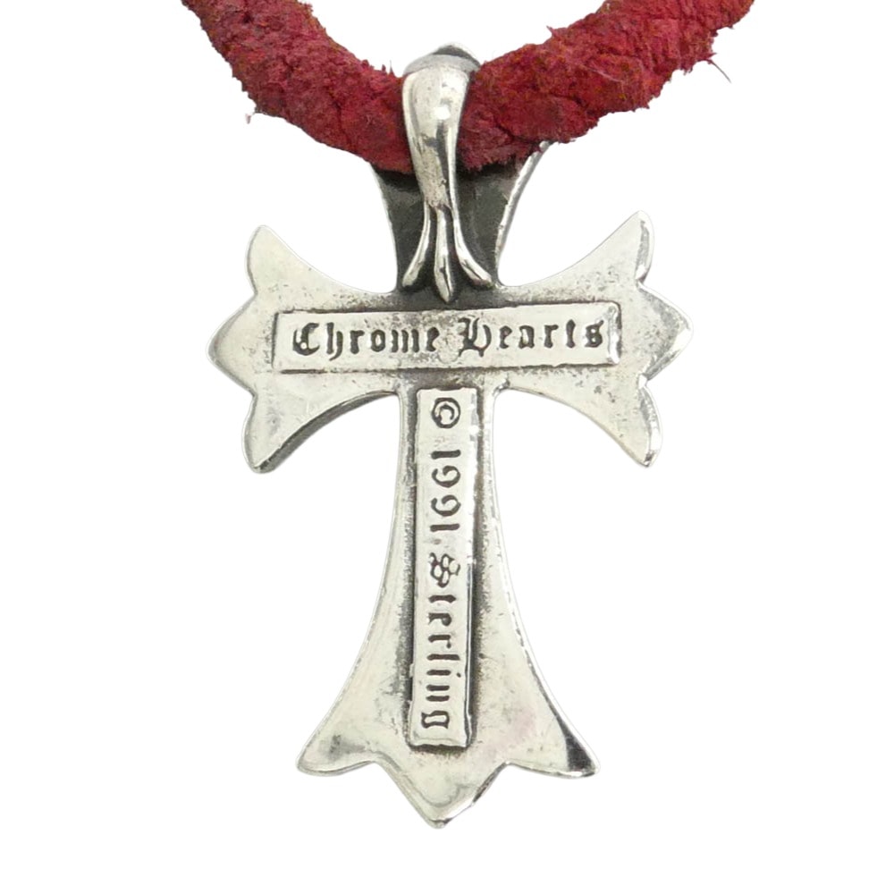 Chrome Hearts クロスネックレススモールCHクロスボロチップ D (傷や汚れあり)】CHROME HEARTS クロムハーツ（原本無） CH CRS SML