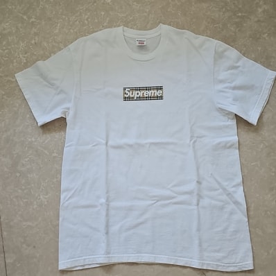 Supreme / Burberry Box Logo Tee "White"