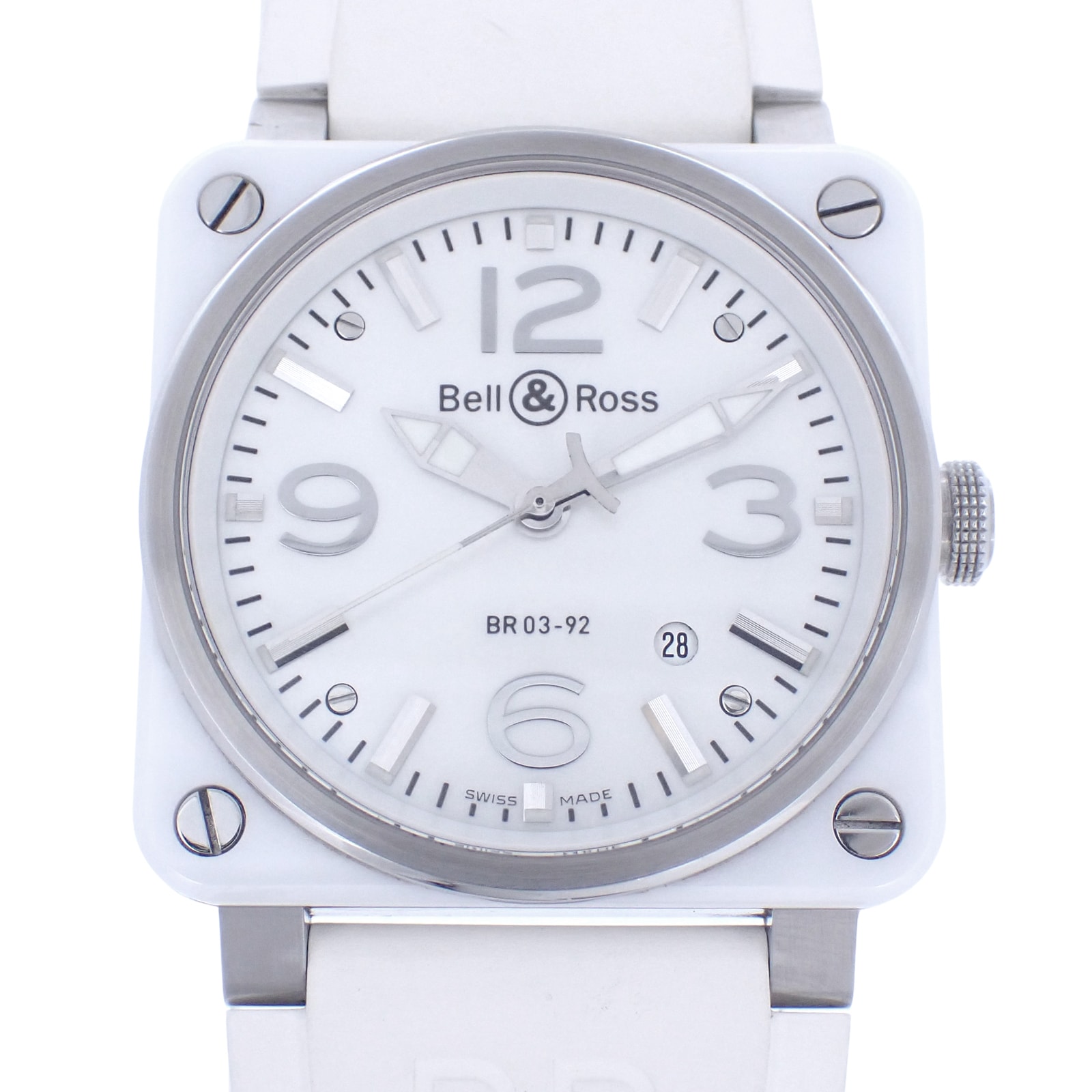Bell&Ross ベル&ロス BR 03-92 アビエーター BR03-92-SC ホワイトシェル メンズ 腕時計