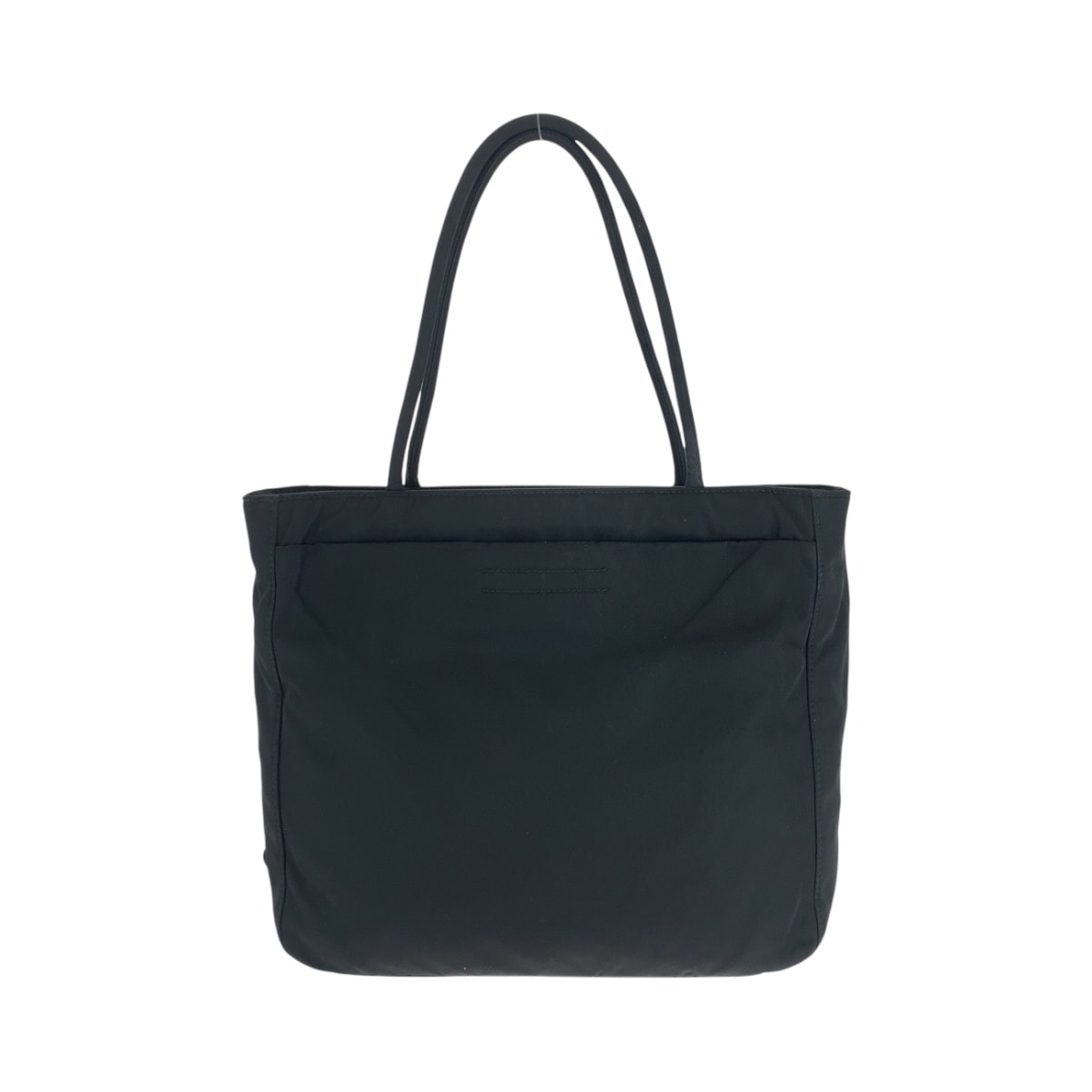 美品 PRADA プラダ テスート 三角ロゴプレート ブラック 黒 シルバー金具 ナイロン ハンドバッグ ショルダーバッグ 502816 【中古】