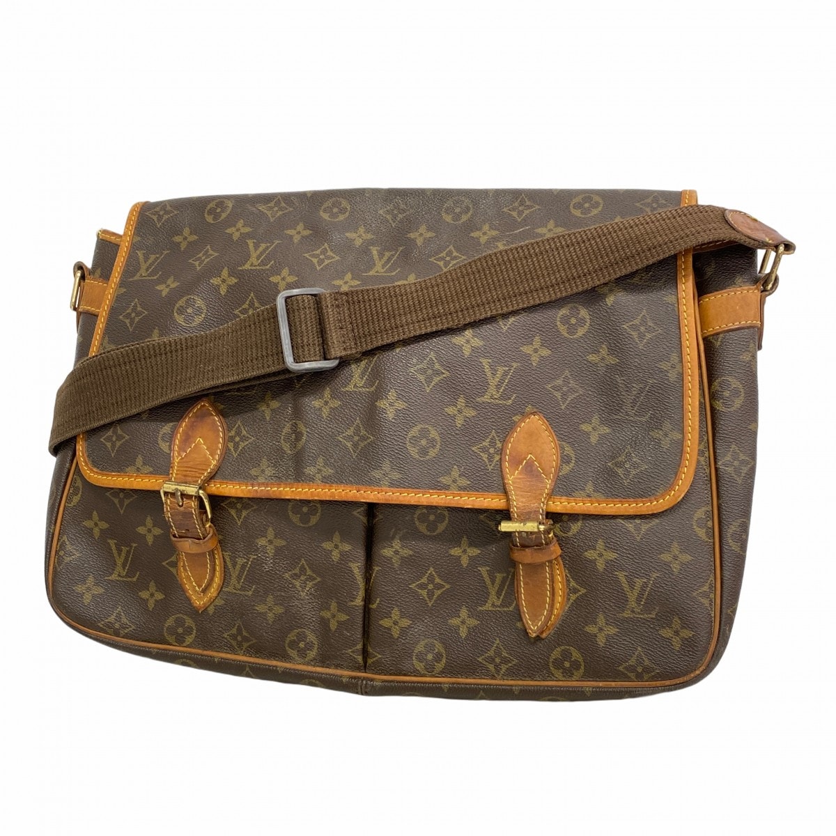 【6dd4060】ルイヴィトン ショルダーバッグ モノグラム ジベシエールGM M42249 ブラウン【中古】レディース