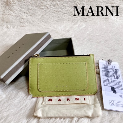 極美品 MARNI マルニ フラグメントケース カードケース コインケース ロゴ