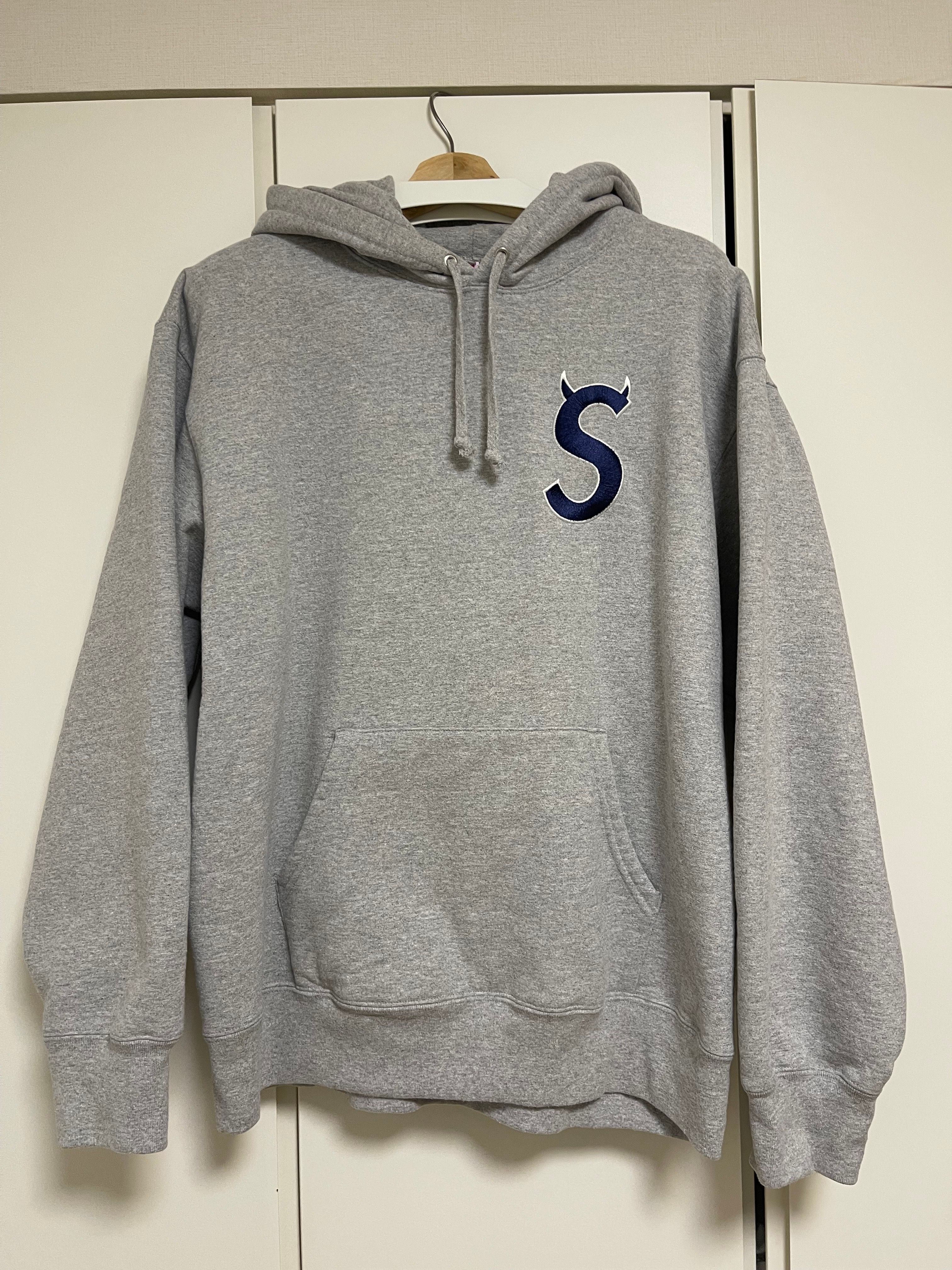 Supreme S Logo Hooded Sweatshirt "Heather Grey" (22FW)