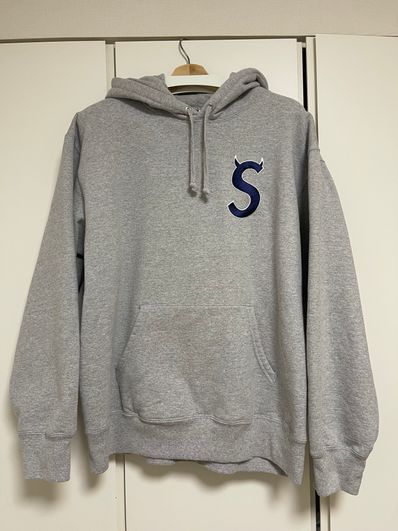 Supreme S Logo Hooded Sweatshirt "Heather Grey" (22FW)