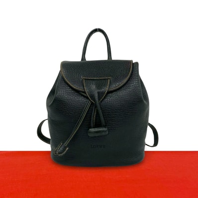 LOEWE ロエベ ロゴ レザー リュックサック ブラック
11546
