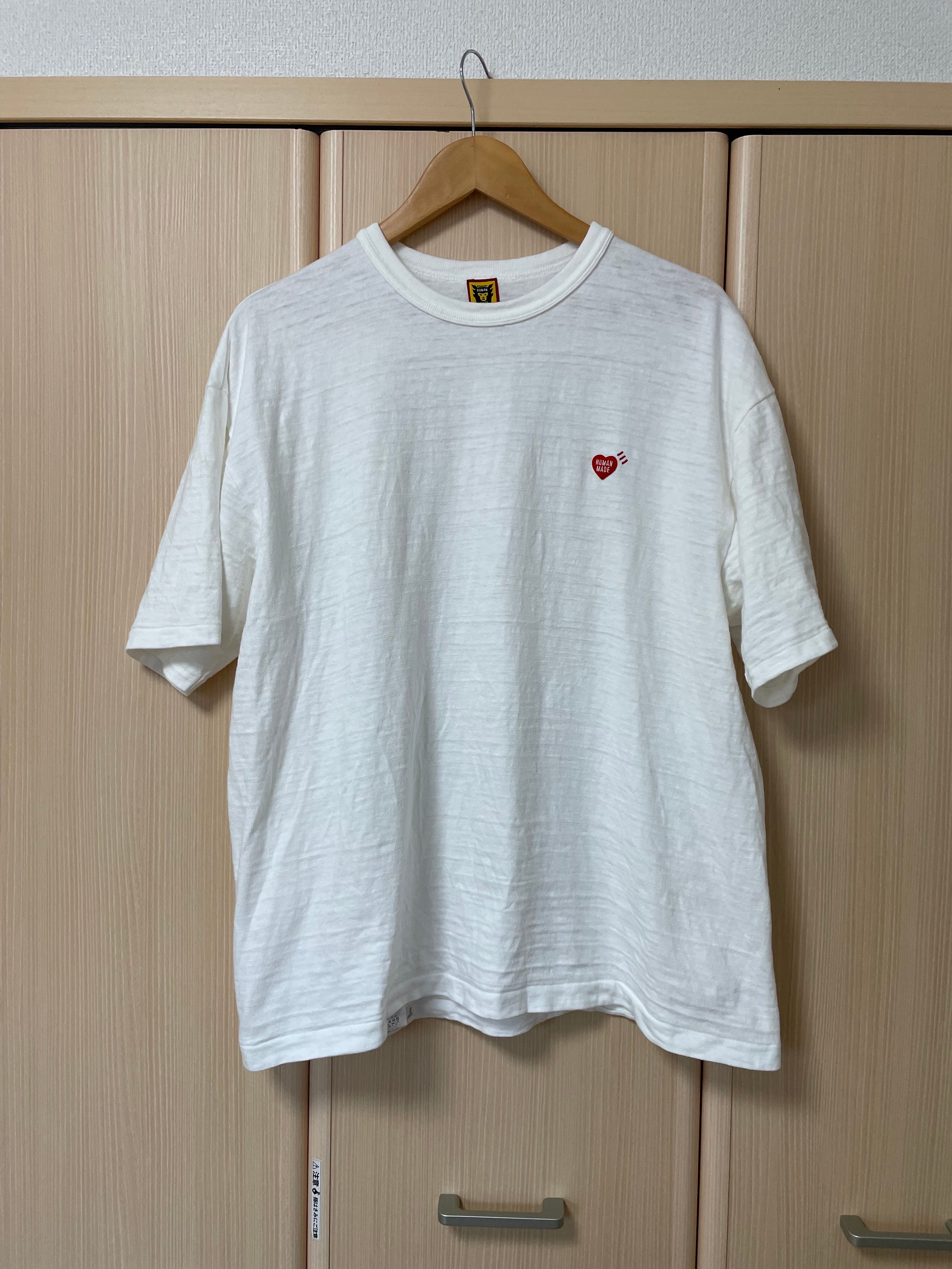 HUMAN MADE HEART ONE POINT T-SHIRT "White"