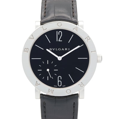 ブルガリ BVLGARI ブルガリ ブルガリ ローマフィニッシモ 腕時計 時計 ステンレススチール 革 メンズ ブラック系 BB41SXTRO 【中古】