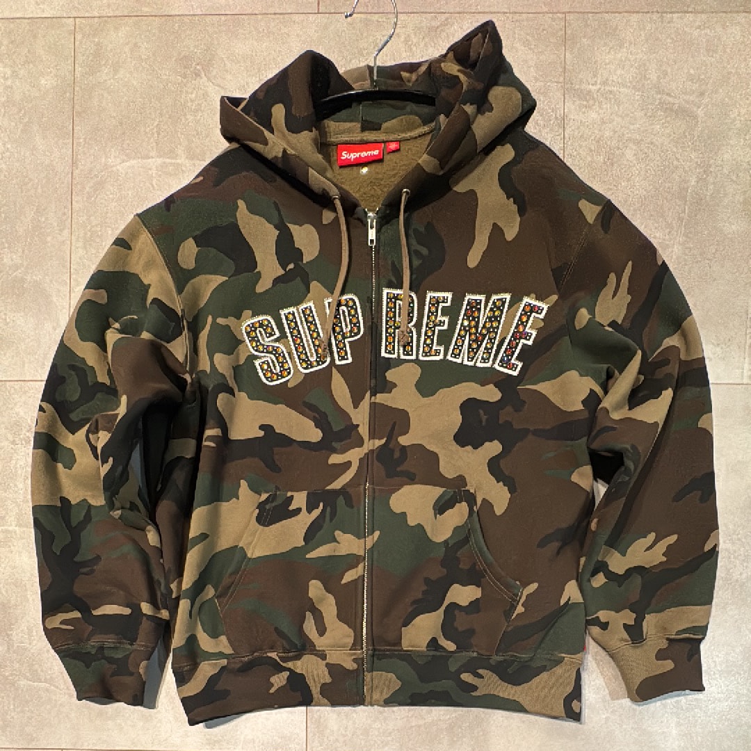 Supreme x B.B. Simon Zip Up Hooded Sweatshirt "Woodland Camo"