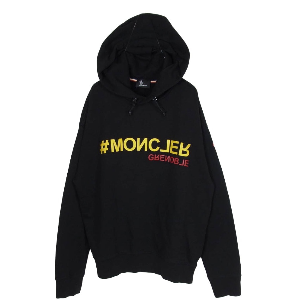 MONCLER モンクレール パーカー H20978G00025 MAGLIA CON CAPPUCCIO グルノーブル プルオーバー フーディー ブラック系 L【中古】