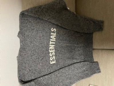 FEAR OF GOD ESSENTIALS Knit Sweater "Grey Melange"