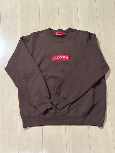 Supreme Box Logo Crewneck "Brown" (22FW)