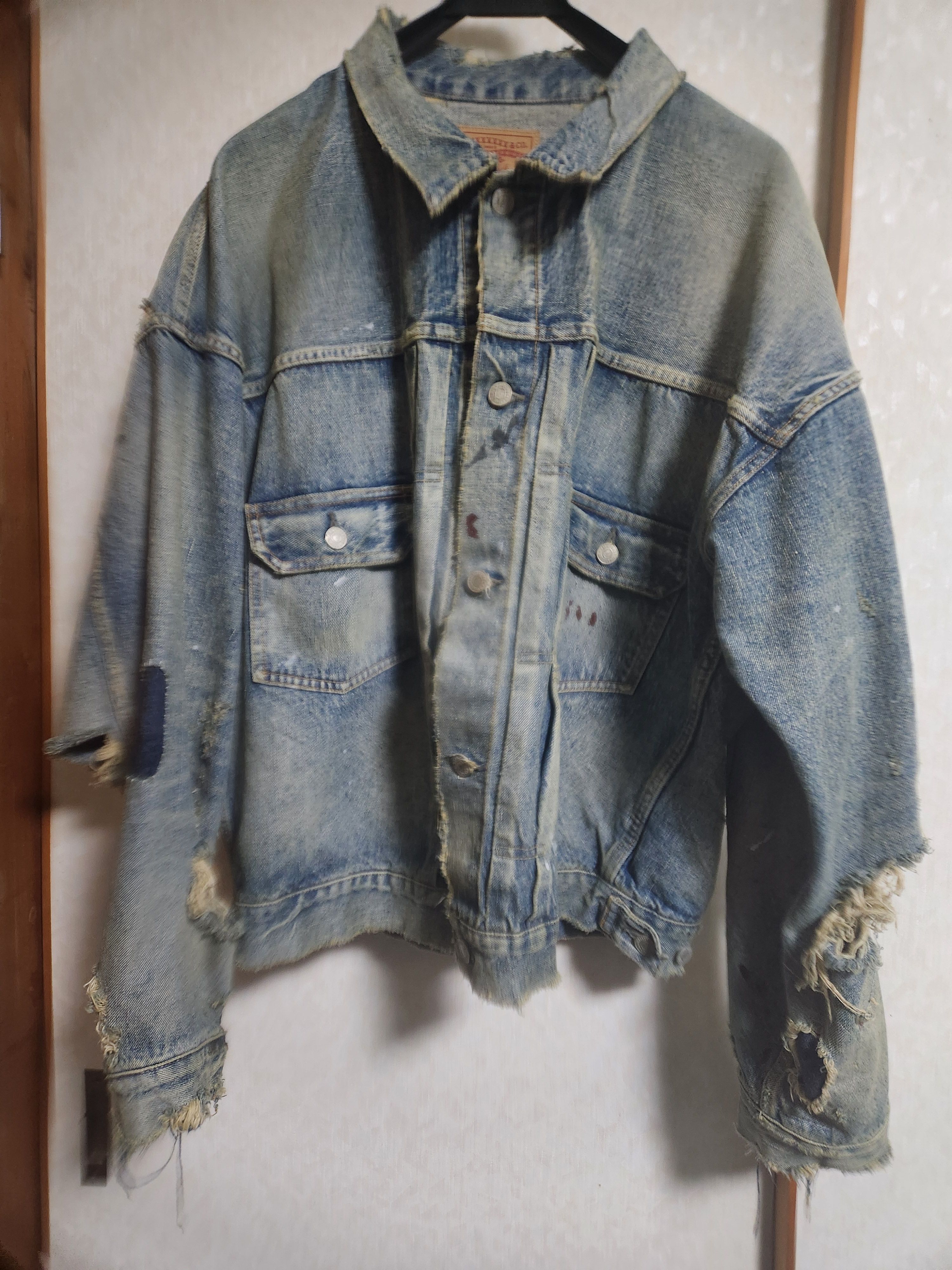 SAINT Mxxxxxx x BerBerJin Denim JKT Damage "Blue"