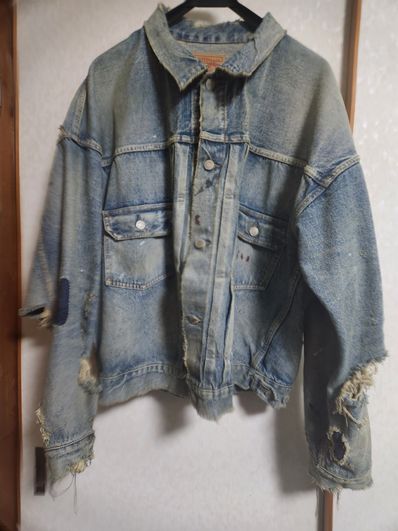 SAINT Mxxxxxx x BerBerJin Denim JKT Damage "Blue"