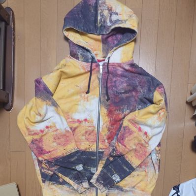 Supreme Fire Zip Up Hooded Sweatshirt "Multi"