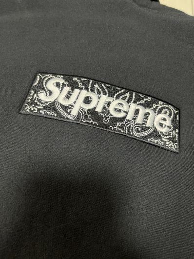 Supreme Bandana Box Logo Hooded Sweatshirt "Black"