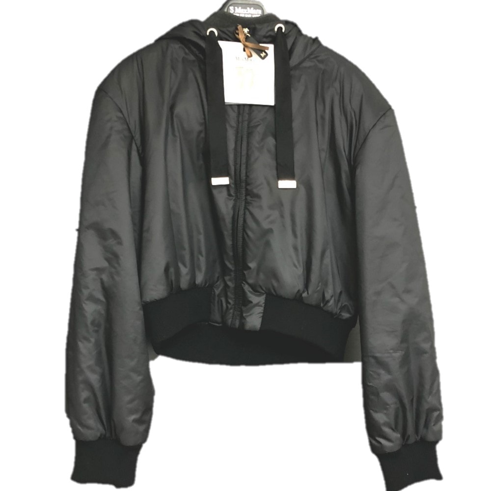 マックスマーラ MAX MARA グリーン 24194810546 ショート ジャケット アパレル 長袖 アウター ジャケット ナイロン ブラック 新品同様