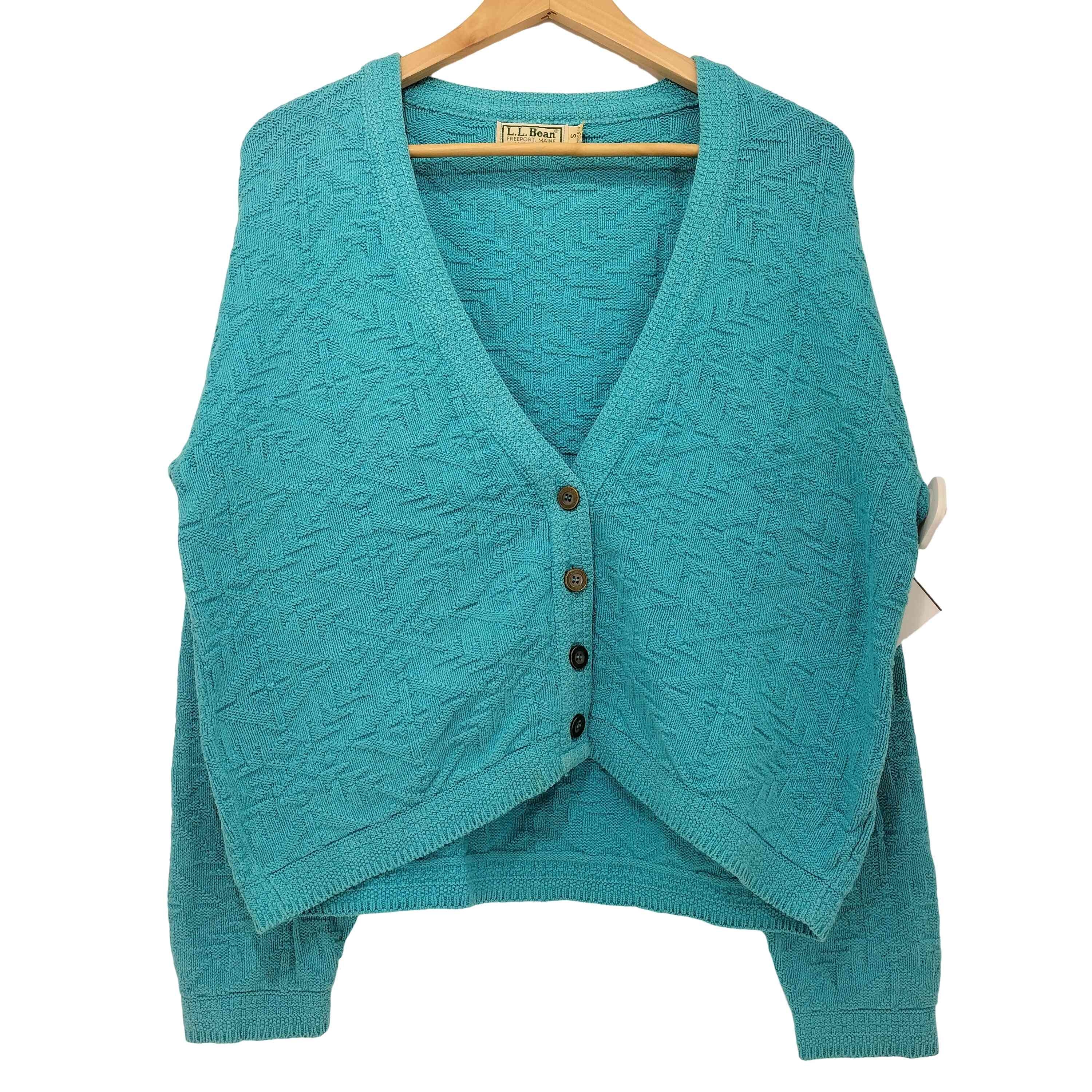 80s USA製 ジャガード コットンニット カーディガン【1142577026454】