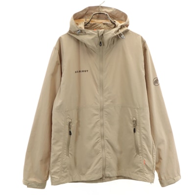 Mammut マムート ハイキング ウインドブレーカー フードジャケット M ベージュ アウトドア