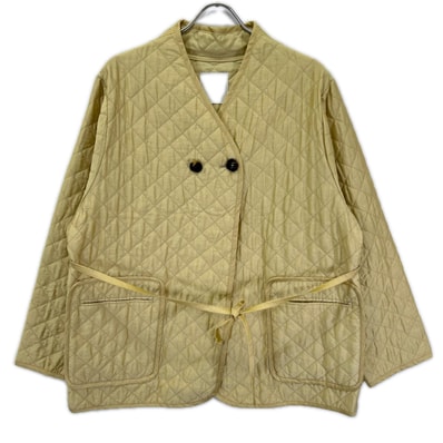 クラネ 13104-0532 イエロー QUILTING NO COLLAR JACKET キルティングノーカラージャケット 2