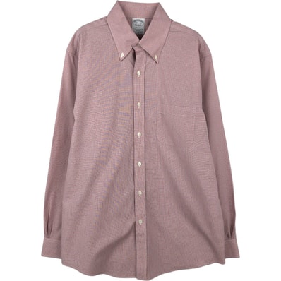 古着 ブルックスブラザーズ Brooks Brothers Est.1818 REGENT 長袖 ボタンダウンチェックシャツ メンズM相当/eaa659929
