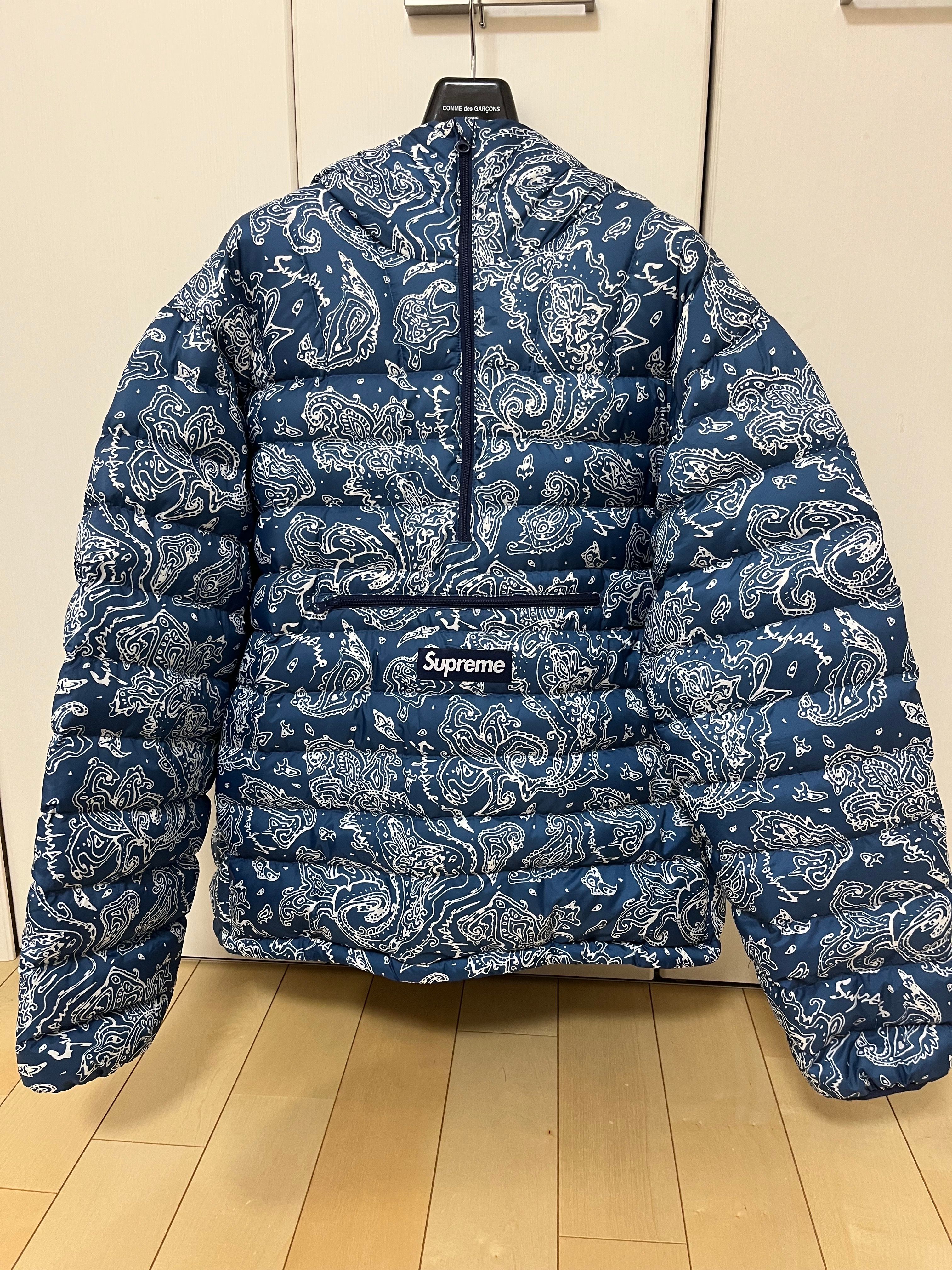 Supreme Micro Down Half Zip Hooded Pullover 