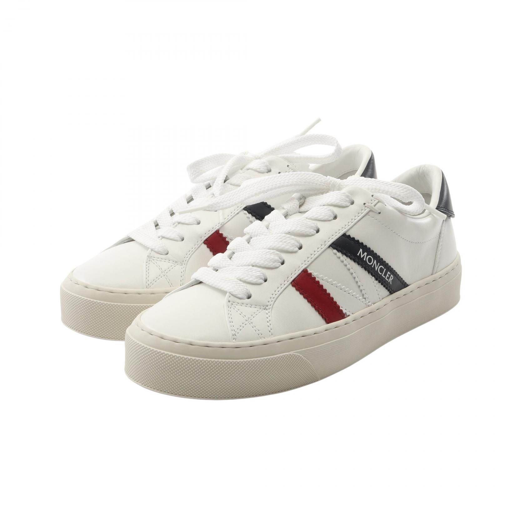 モンクレール MONCLER MONACO2 スニーカー 靴 レザー レディース ホワイト系 / ネイビー系 / レッド系 4M00160M449600136 【新品】