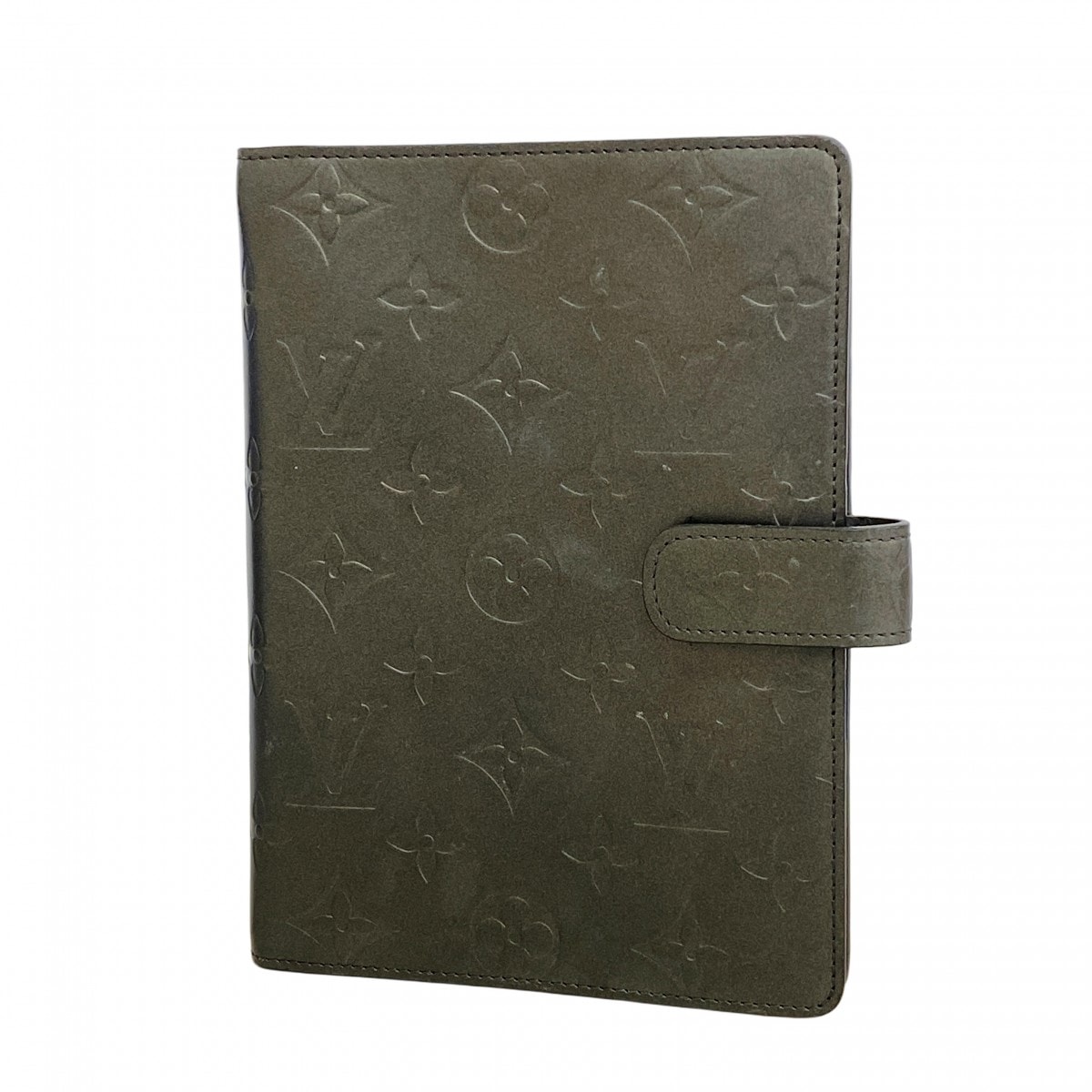 【6dc2915-k】ルイヴィトン 手帳カバー モノグラム・マット アジェンダMM R20922 ノワール【中古】メンズ レディース ユニセックス