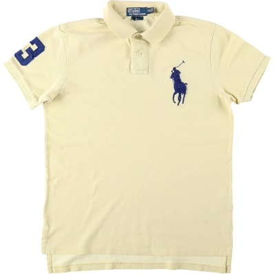 古着 ラルフローレン Ralph Lauren POLO by Ralph Lauren CUSTOM FIT ビッグポニー 半袖 ポロシャツ メンズM相当/eaa657688