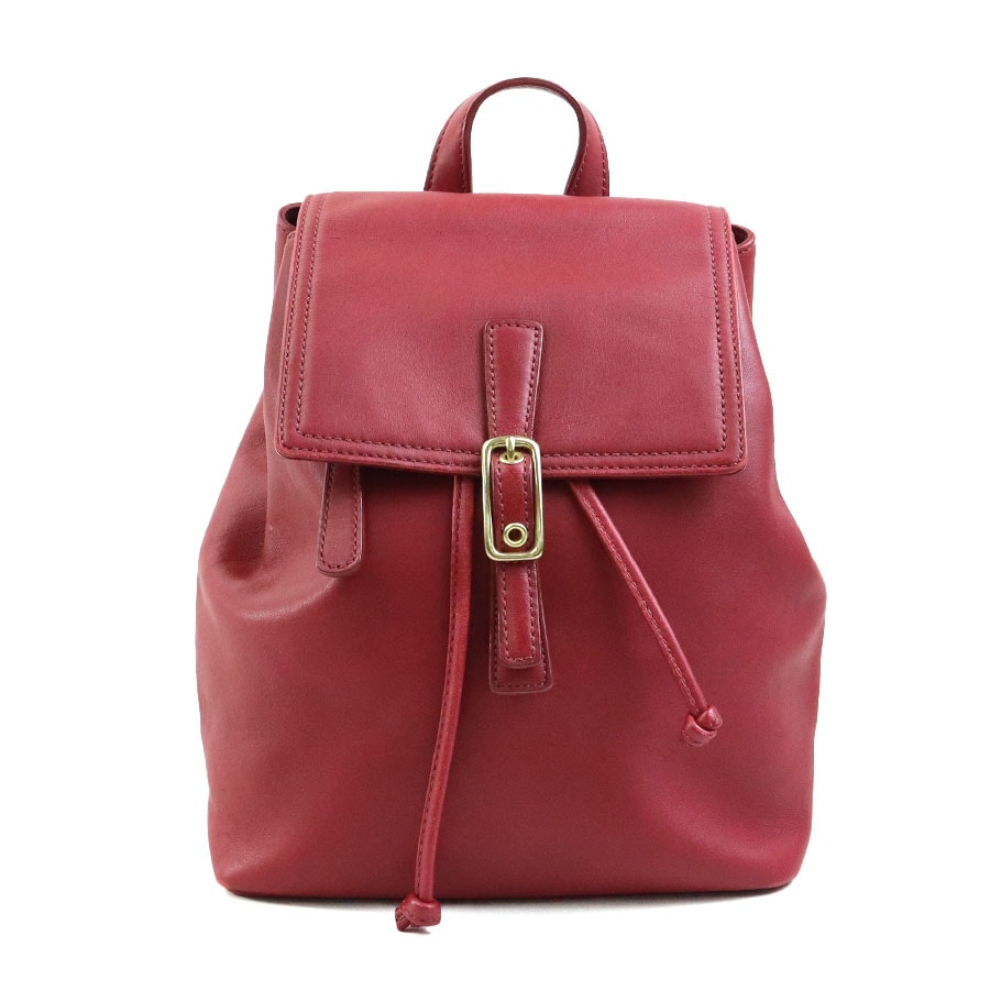 コーチ COACH リュック レザー レッド レディース【中古】 56815a