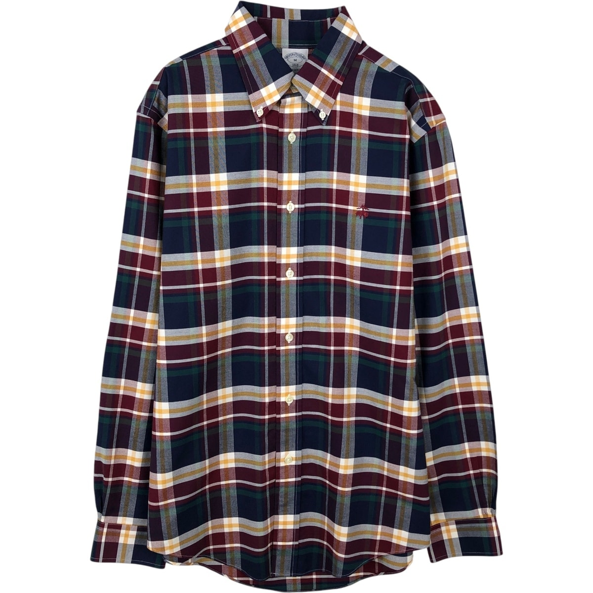 古着 ブルックスブラザーズ Brooks Brothers 1818 REGENT 長袖 ボタンダウンチェックシャツ メンズM相当/eaa642889