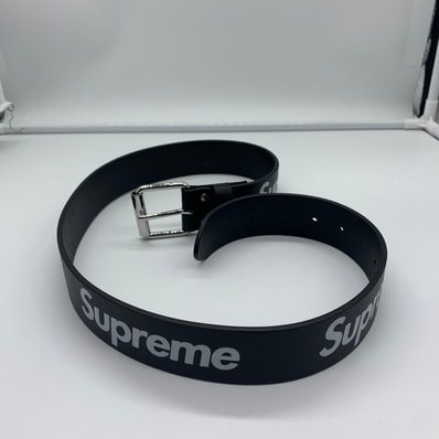 Supreme Repeat Leather Belt (25FW) "Black"