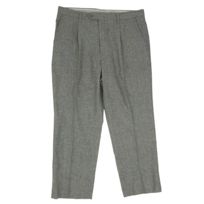 BURBERRY バーバリー パンツ BFF40-787-08 GOLF ゴルフ ウール スラックス パンツ グレー系 ウエスト 91【中古】