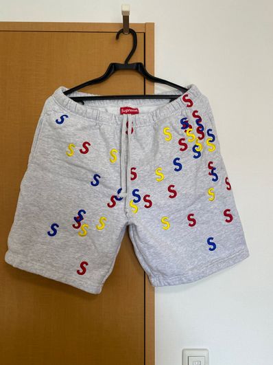 Supreme Embroidered S Sweatshort "Grey"
