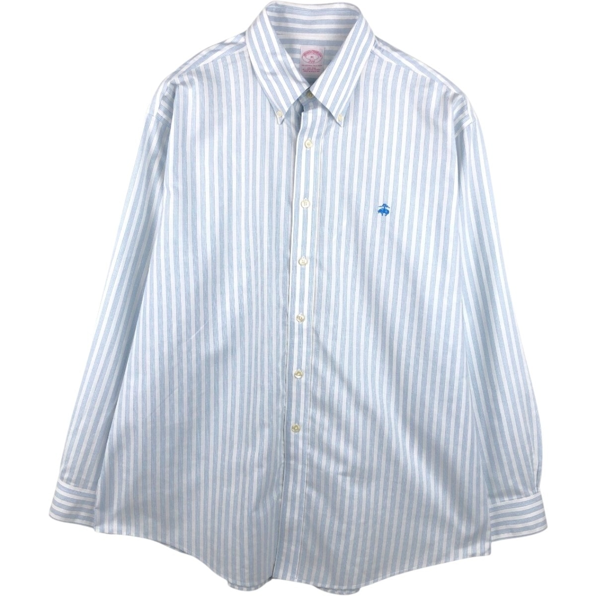 古着 ブルックスブラザーズ Brooks Brothers 346 長袖 ボタンダウンストライプシャツ メンズXL相当/eaa666490