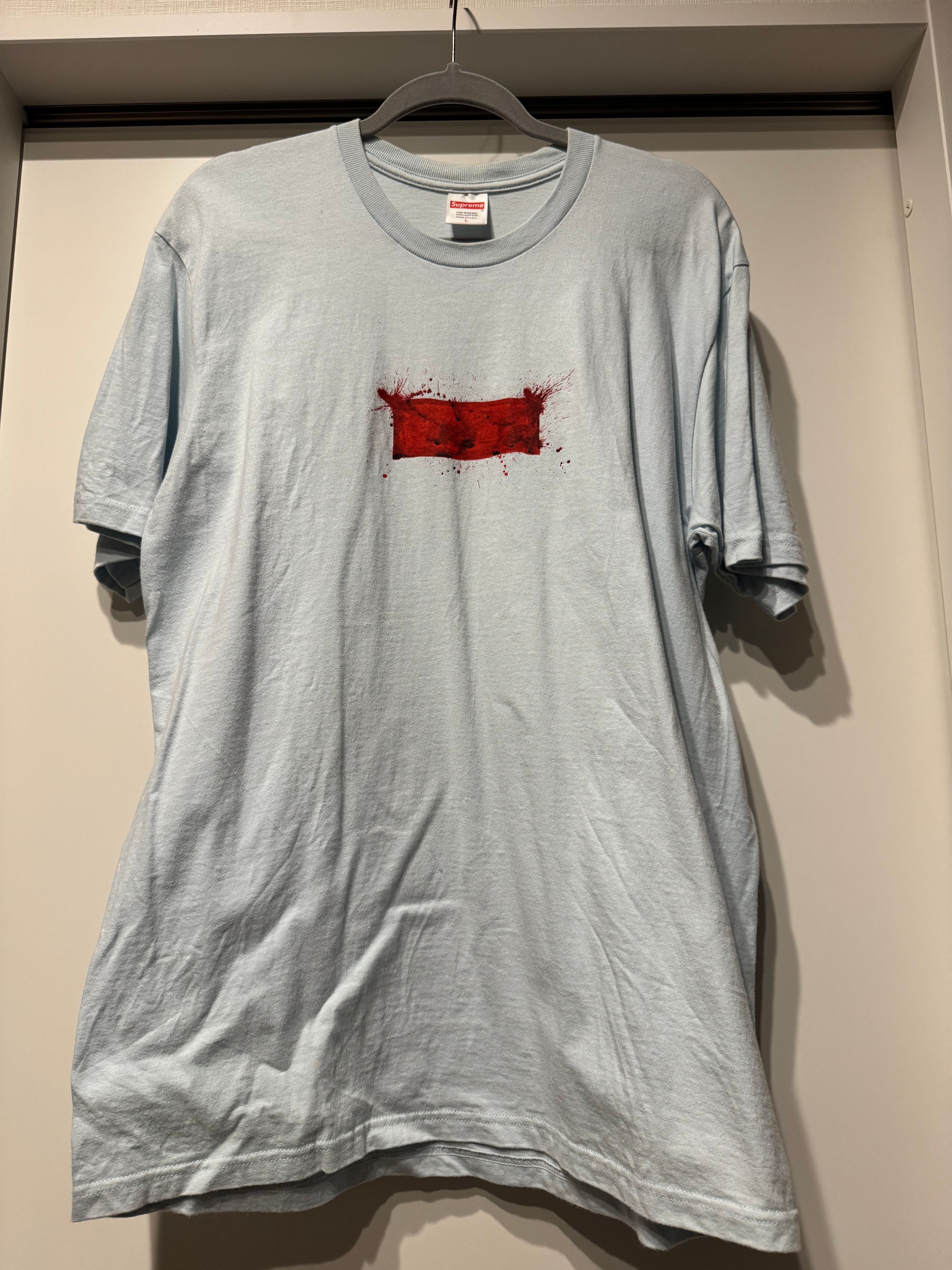 Supreme Ralph Steadman Box Logo Tee "Pale Blue"