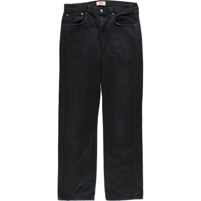 古着 リーバイス Levi's リーバイス501 STRAIGHT LEG BUTTON-FLY ユーロモデル ブラックデニム ストレートデニムパンツ メンズw32相当/eaa556733