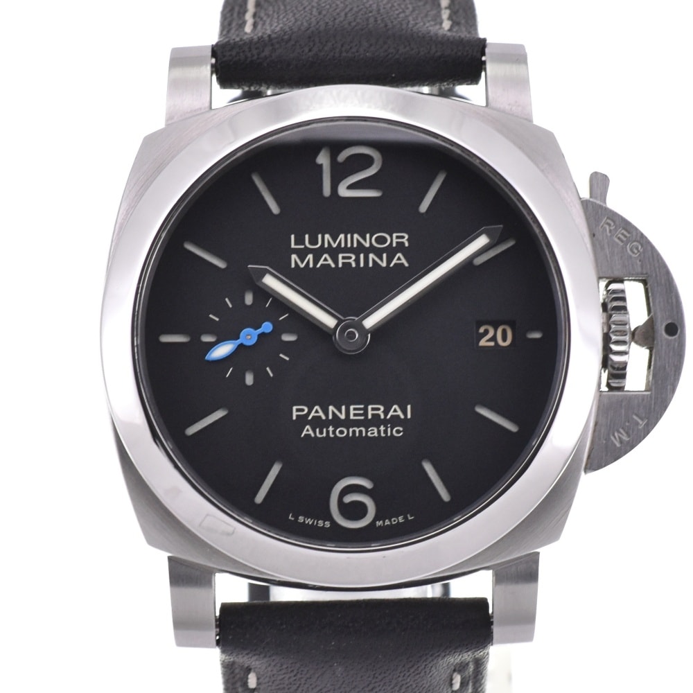 値下 パネライ PANERAI PAM01272 ルミノール マリーナ クアランタ デイト 自動巻き メンズ 美品 箱・保証書付き M#143155