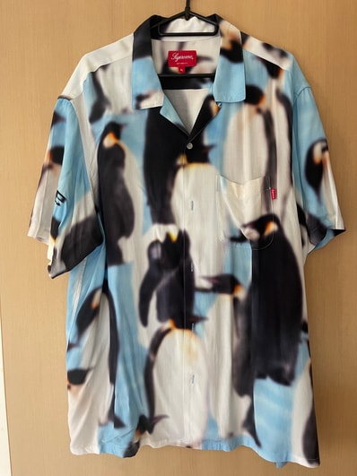 Supreme Penguins Rayon S/S Shirt "Blue"