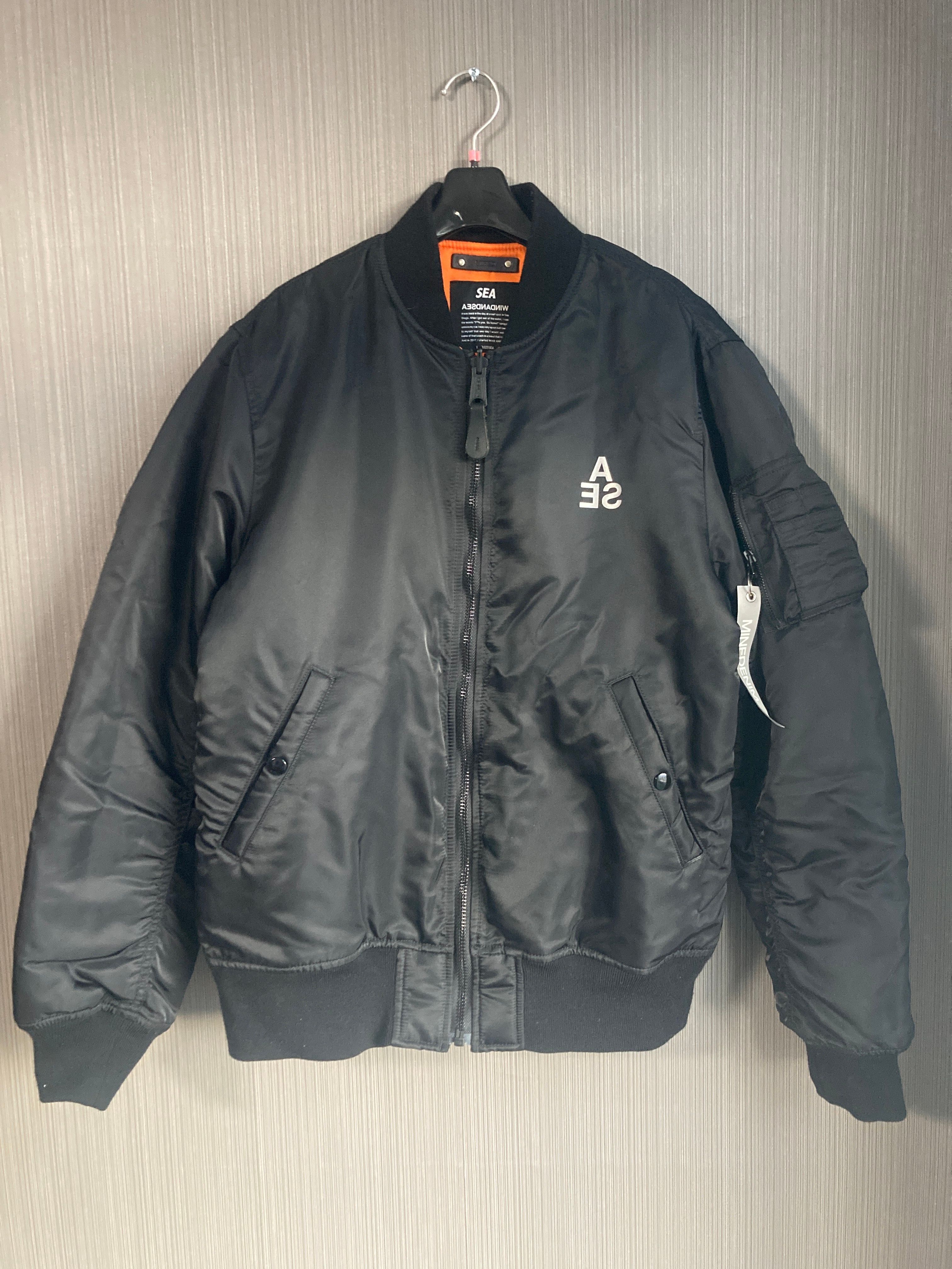 WIND AND SEA x MINEDENIM Reversible MA-1 "Black"